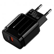 MG Travel Charger hálózati töltő adapter QC 1A, fekete mobiltelefon kellék