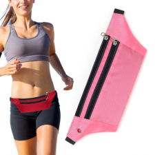 MG Ultimate Running Belt futó öv fülhallgató kimenettel, rózsaszín tok és táska