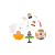 MGA Entertainment Miniverse Make It Mini Food Halloween Series 2 gyűjthető kiegészítő étel szett (531111-EUC)
