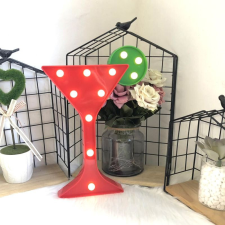 MH Protect Dekoratív LED lámpa - egy pohár bor party kellék