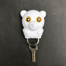 MH Protect Kulcstartó maci fehér kulcstartó
