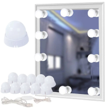 MH Protect Led öltözőasztal tükör fények smink készlet 10db fürdőszoba bútor