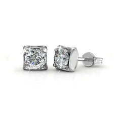 Mia- Swarovski kristályos fülbevaló - fehér fülbevaló