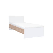  Miami egyszemélyes ágy 90x200 cm fehér-sonoma tölgy ágy és ágykellék