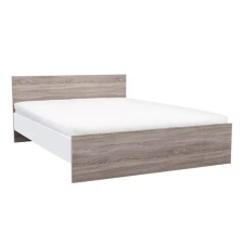 Miami franciaágy ágyneműtartó nélkül 160x200 cm yorki tölgy-fehér ágy és ágykellék