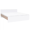  Miami franciaágy ágyneműtartó nélkül 180x200 cm fehér-sonoma tölgy