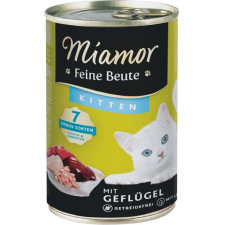 Miamor Feine Beute Kitten Poultry Baromfival a cicáknak 12x400g macskaeledel