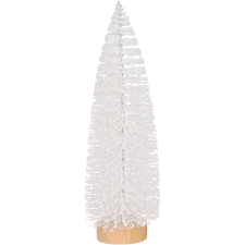 MICA Fa fehér 25 cm x 8 cm karácsonyfadísz