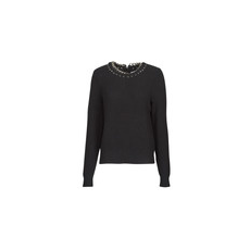 MICHAEL KORS MICHAEL Michael Kors Pulóverek CHAIN NK SWEATER Fekete EU XS