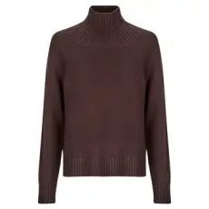 MICHAEL KORS MICHAEL Michael Kors Pulóverek SOLID TNK EASY SWEATER Barna EU L