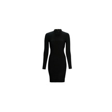 MICHAEL KORS MICHAEL Michael Kors Rövid ruhák MOCK NK RIBBED MINI DRS Fekete EU M