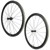 Miche SWR38 700C országúti karbon kerékszett, fekete, Shimano kazettához, 38 mm magas profil, tubeless ready (pár) MICHE Bicikli alkatrészek Kerékpár alkatrészek Kerékpár kerekek