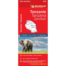 MICHELIN 810. Tanzánia térkép Michelin Zanzibár térkép 2019 térkép