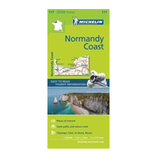 Michelin Éditions des Voyages Normandy Coast Zoom Map 117 idegen nyelvű könyv