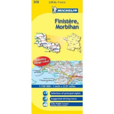MICHELIN Finistere / Morbihan térkép 0308. 1/175,000 térkép