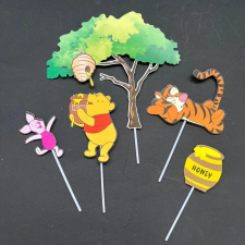  Micimackó 5 db/ csomag papír tortabeszúró,tortadísz sütés és főzés