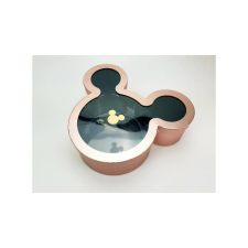  Mickey egér ablakos fedelű papírdoboz 33,5x29x10 cm - Metál Rózsaszín dekorációs kellék