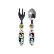 MICKEY MOUSE gyermek evőeszközök (villa és kanál), 74318 babaétkészlet