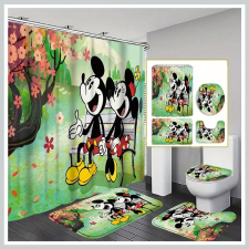  Mickey Mouse Love fürdőszobai szett – zuhanyfüggöny és kiegészítők KK1172087 lakástextília
