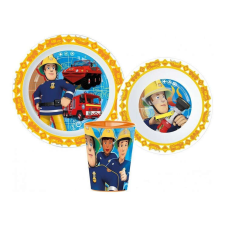 Micro Sam a tűzoltó micro étkészlet szett pohárral babaétkészlet