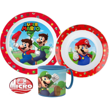 Micro Super Mario étkészlet, micro műanyag szett babaétkészlet