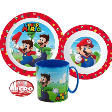 Micro Super Mario étkészlet, micro műanyag szett babaétkészlet