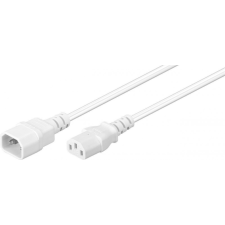 Microconnect PC hosszabbító C13 C14 tápkábel 0.5m fehér (PE040605W) kábel és adapter