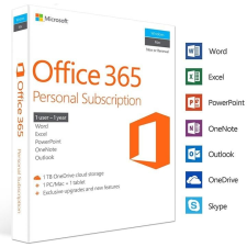 Microsoft Office 365 Personal - 1 User PC/MAC EUROPE - 1 year irodai és számlázóprogram