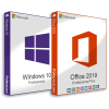 Microsoft Windows 10 Pro (FPP Retail) + Office 2019 Professional Plus (Költöztethető) (Elektronikus licenc)