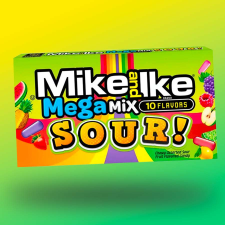  Mike and Ike Mega Mix savanyú-gyümölcsös cukorkák 141g csokoládé és édesség