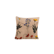  Mikroplüss párnahuzat HERBÁRIUM 45x45 cm, bézs színű lakástextília