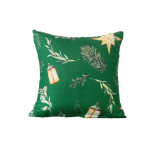  Mikroszálas párnahuzat GREEN CHRISTMAS 45x45 cm, zöld lakástextília