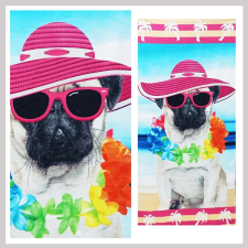 Mikroszálas törölköző "Summer Dog" 70 x 140 V02322 lakástextília