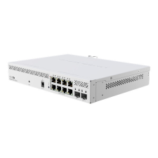 MIKROTIK Cloud Smart Switch 8x1000Mbps + 2x10000Mbps SFP+, Menedzselhető, Rackes - CSS610-8P-2S+IN hub és switch