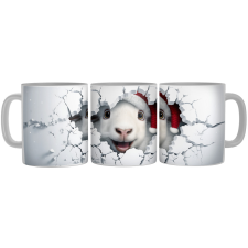  Mikulás sapkás kis kecske - Bögre bögrék, csészék