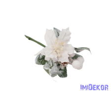  Mikulásvirágos pick 12,5cm dekorációs kellék