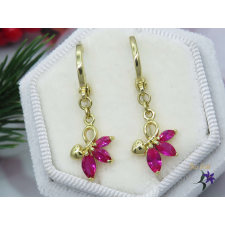  Mila antiallergén bőrbarát köves fülbevaló-14K fülbevaló