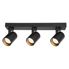 MILAGRO Fekete mennyezeti spotlámpa Milagro Volf Black (ML0681) 3xGU10 világítás