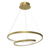 MILAGRO Modern LED függőlámpa fekete 48W Milagro Lucero Gold 2400lm 4000K ML7950