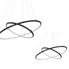 MILAGRO Orion fekete LED függesztett lámpa (MIL-ML508) LED 1 izzós IP20 világítás