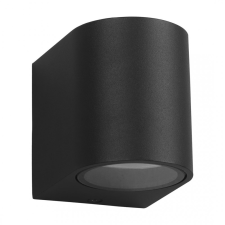 MILAGRO Oval kültéri homlokzati / fali lámpa fekete IP44 1xGU10 kültéri világítás