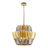 MILAGRO Prémium fém-kristály függőlámpa arany Milagro Donna Gold (ML0415) 12xE14