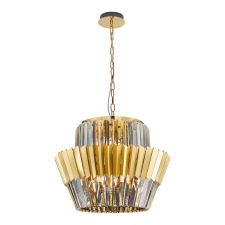 MILAGRO Prémium fém-kristály függőlámpa arany Milagro Donna Gold (ML0415) 12xE14 világítás