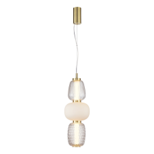 MILAGRO Prémium üveg LED függőlámpa arany 28W Milagro Caro Gold 3748lm 3000K (ML0363) világítás