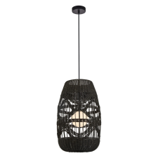 MILAGRO Rattan állítható függőlámpa fekete Milagro Arona Black 250 (ML0354) 1xG9 világítás