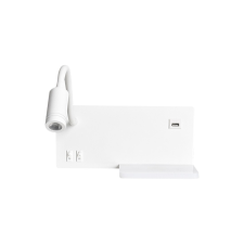 MILAGRO SHELF fehér LED fali lámpa polccal 4W + 5W + 2W Milagro világítás
