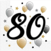  Milestone, Happy Birthday 80 szalvéta 20 db-os