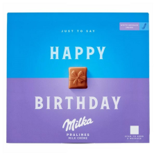 Milka Csokoládé MILKA Happy Birthday alpesi tejkrémes 110g csokoládé és édesség