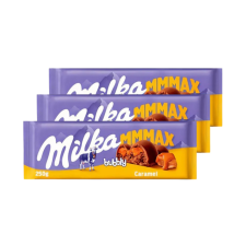 Milka MMMax luflée-caramel Karamellás táblás csokoládé (3x250 g) csokoládé és édesség