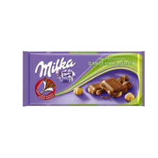 Milka táblás egész mogyorós csokoládé és édesség